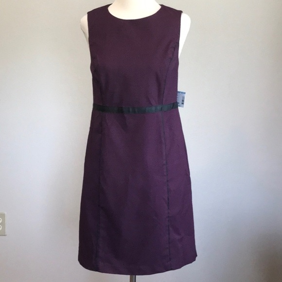 SIMPLY Styled Size S Burgundy and Black Sleeveless A-line Dress NWT - Picture 1 of 8